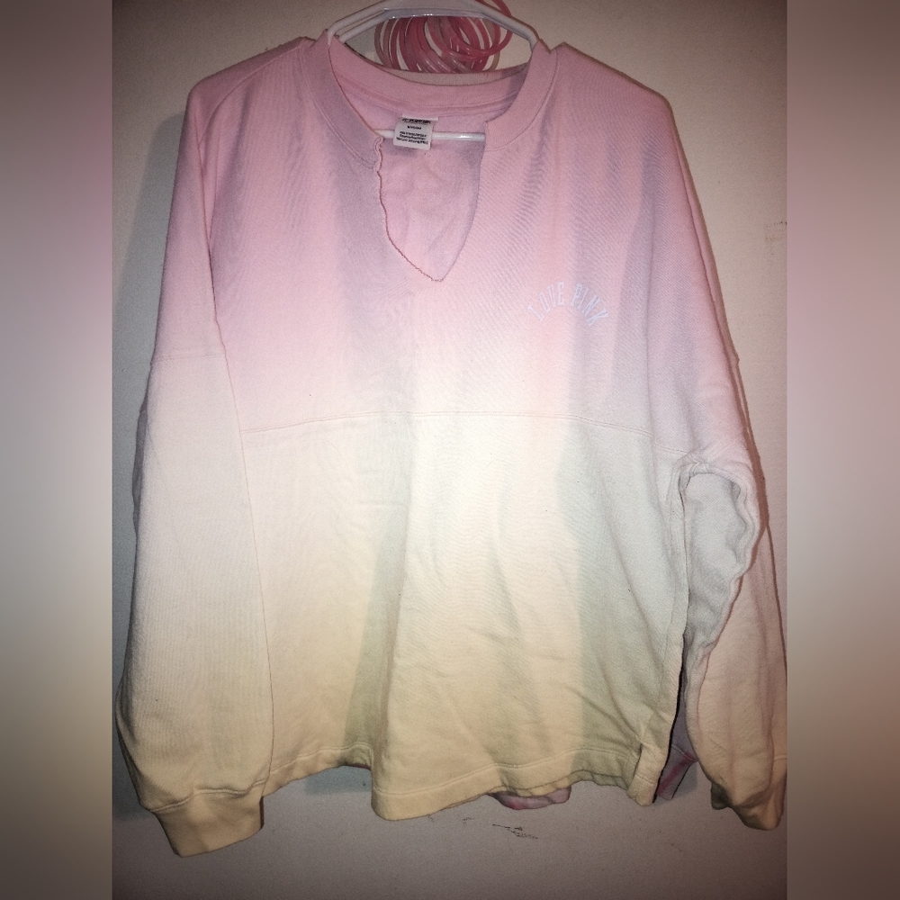 Victoria Secret PINK fleece oversized long sleevedshirt